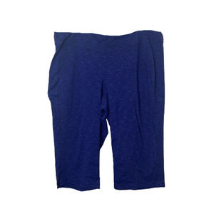 Duluth Trading Co Crop Leggings Womens 2X Blue Stretch Athleisure